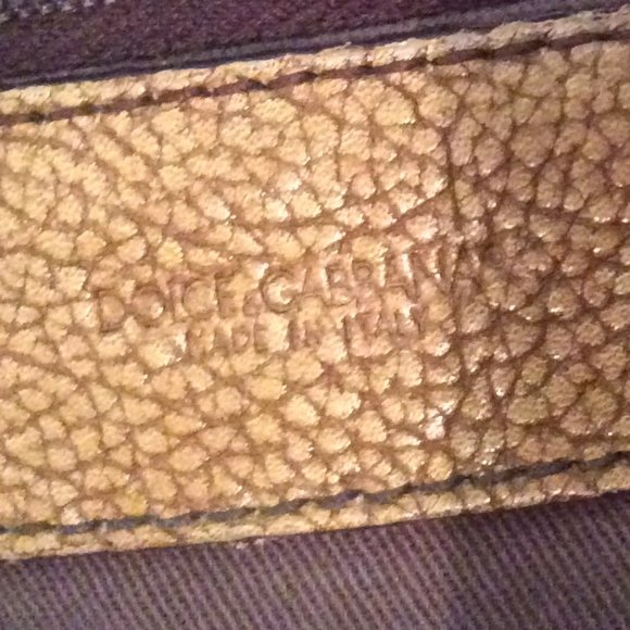 Auth. Dolce & Gabbana Camel Leather Shoulder Bag - Picture 8 of 15